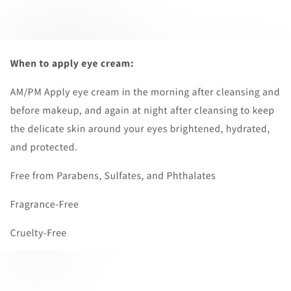 New/Sealed Context Viamin C All Day Eye Cream Targets Dark Circles Hydrates Skin - Picture 4 of 5